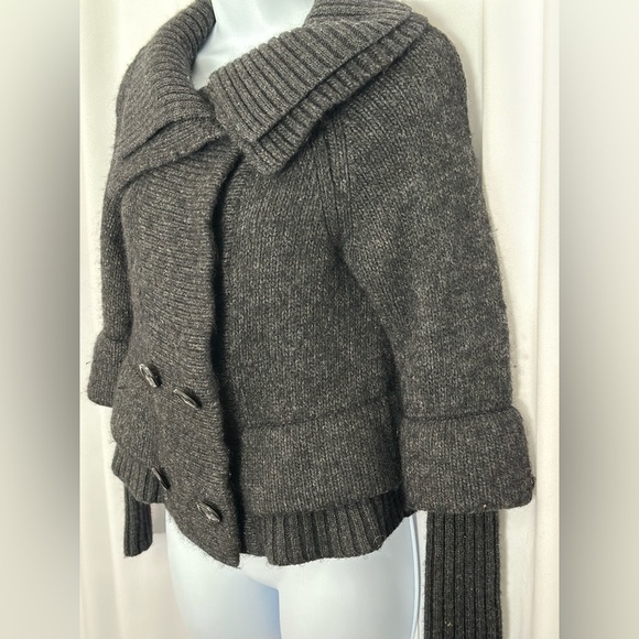 Ann Taylor LOFT Women's Wool Double-breasted Cardigan Sweater (862) - Picture 4 of 12